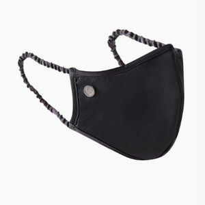 New Aritzia Black Sculpted 2 Layers Reusable Satin Face Mask O/S